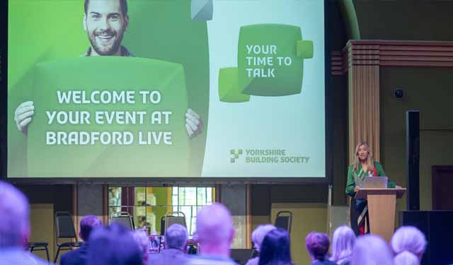 Chief executive Susan Allen at the Your Time To Talk event in Bradford 