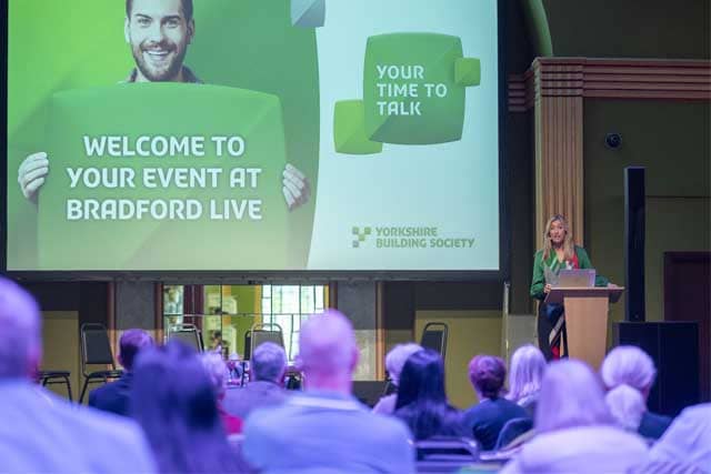 Chief executive Susan Allen at the Your Time To Talk event in Bradford 