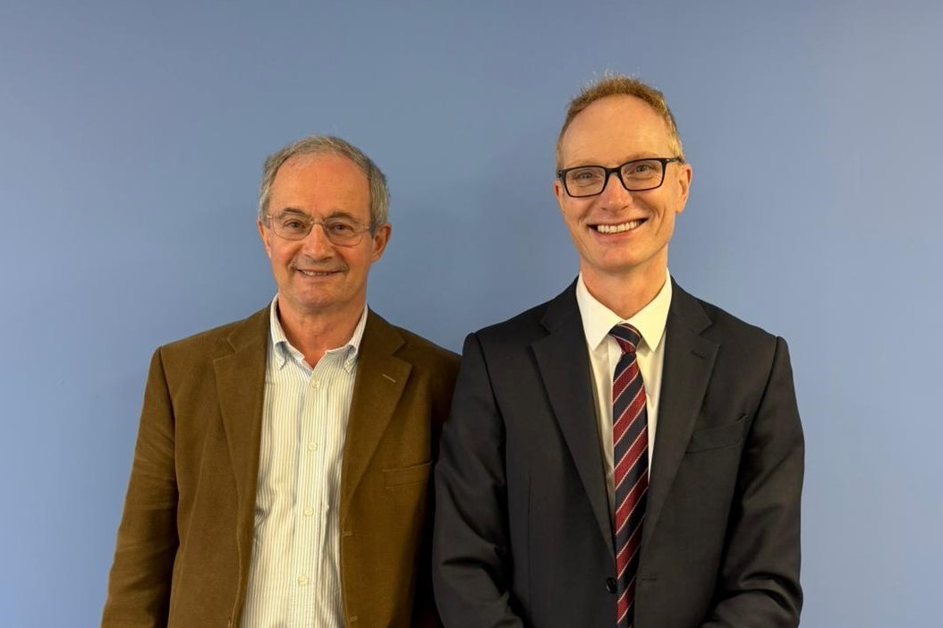 Skills commission chair John Heaps with William Hague 