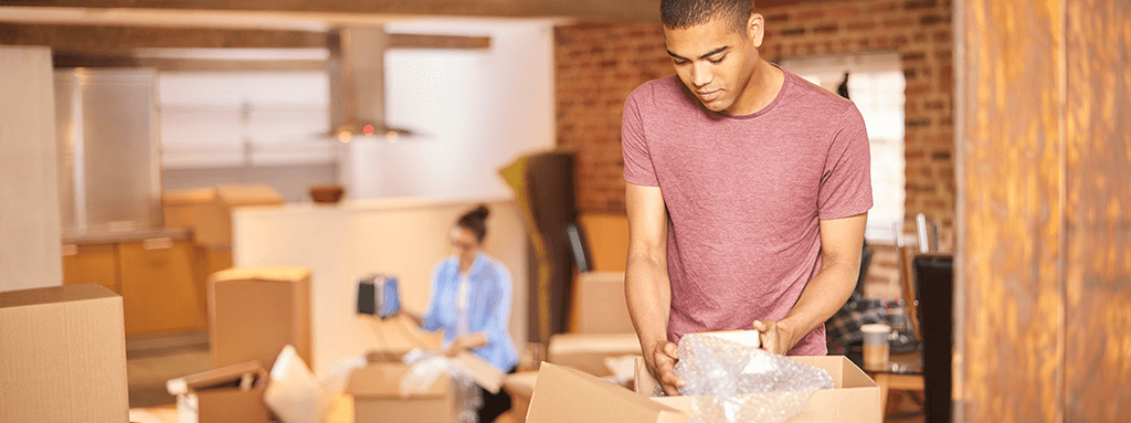 Man packing