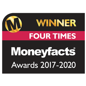 winner four times moneyfacts awards 2017-2020