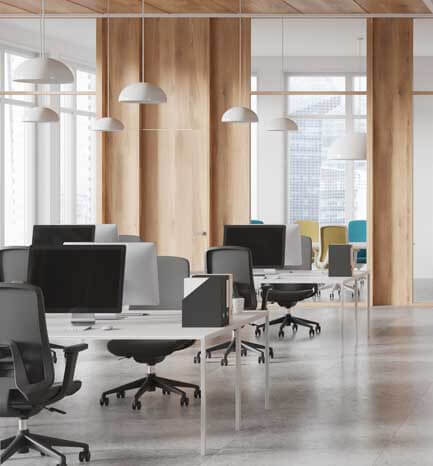 inside an empty office