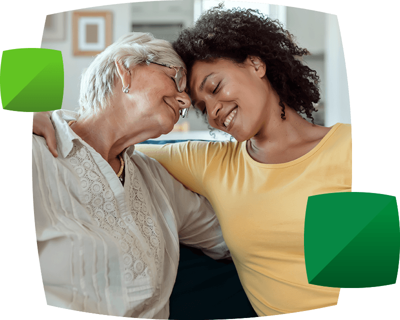 Family sharing a moment together