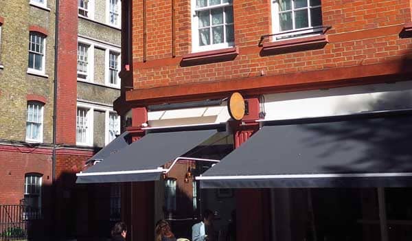 Cafe business, outdoor seating