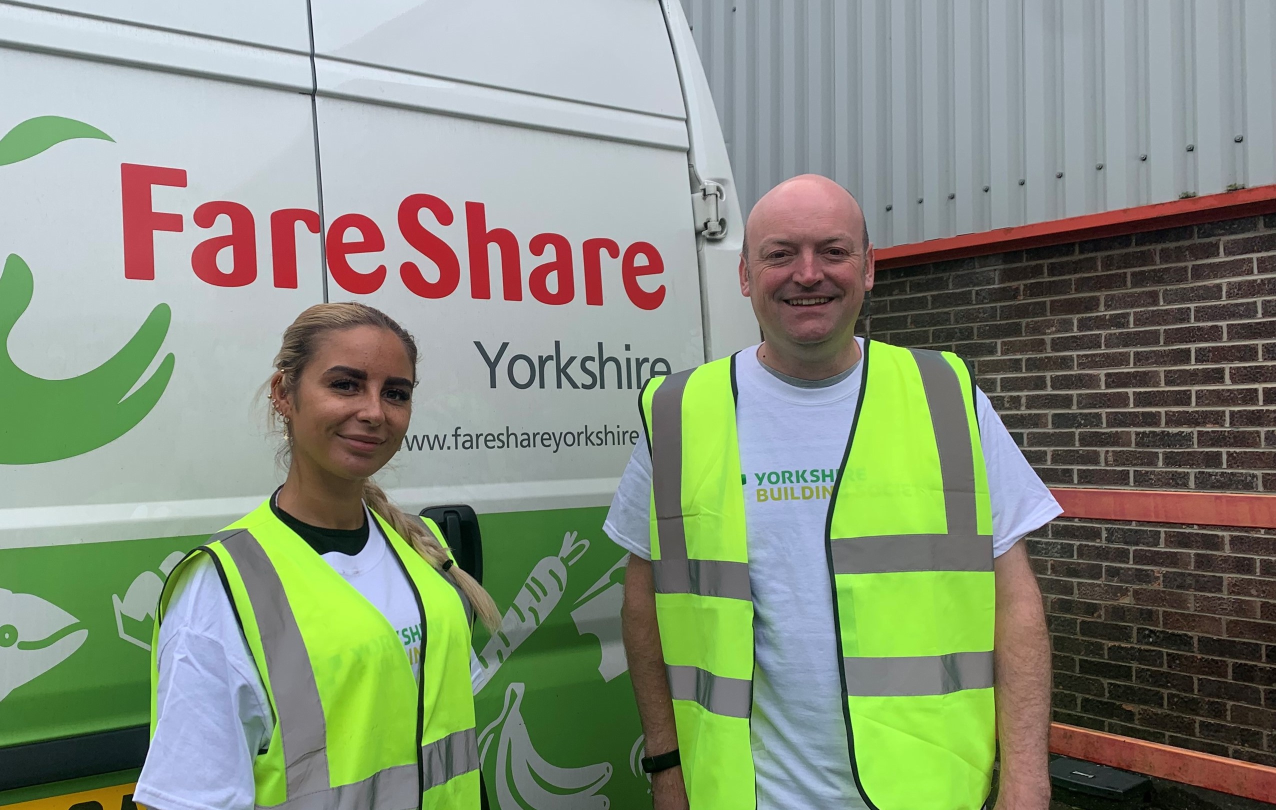 Colleagues from Yorkshire Building Society volunteer at FareShare's regional hub in Barnsley